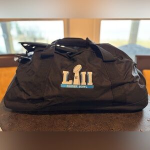 Super Bowl LII Black Duffel Bag